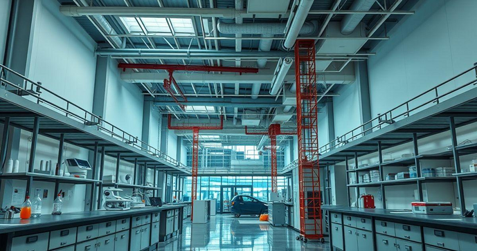 Construção de laboratórios: ambientes técnicos com precisão Construção de laboratórios: ambientes técnicos com precisão